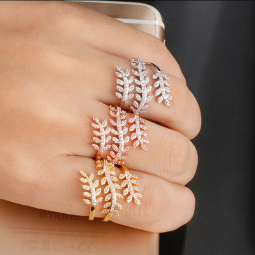 Charm Branch Adjustable Leaves Ring - Picture 4 of 4